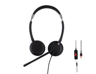 Alcatel Lucent 3MK08014AB - Aries AH 22 M II Corded Binaural Premium Headset with volume, mute and hook keys, USB-A to USB-C connector Alcatel Lucent 3MK08014AB - Aries AH 22 M II Corded Binaural Premium Headset with volume, mute and hook keys, USB-A to USB-C connector